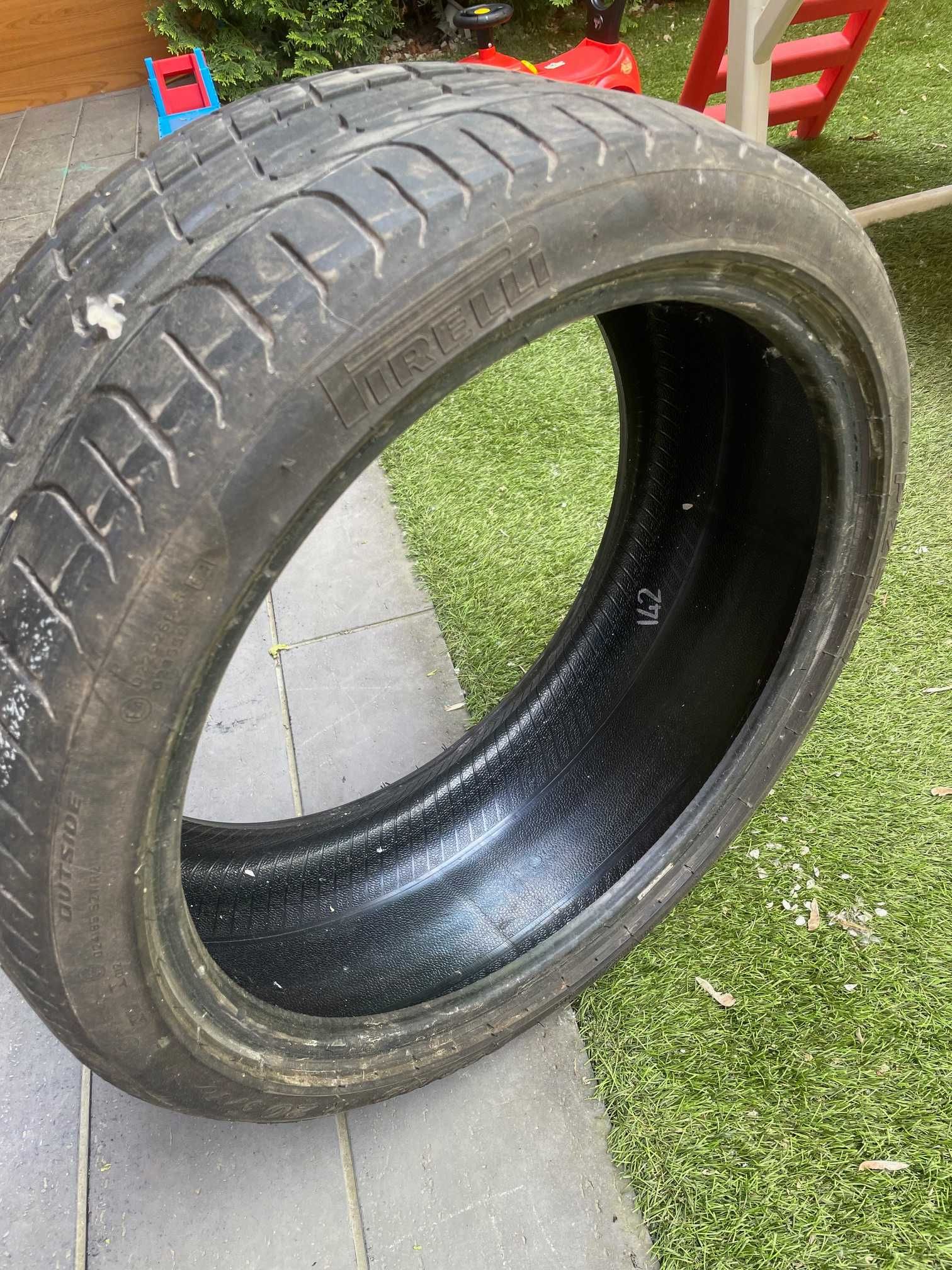 2x opony pirelli p zero 255 35 R20 5-6mm bieżnik