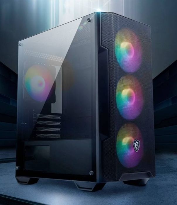 Caixa Micro-ATX MSI MAG Forge M100A RGB Preta