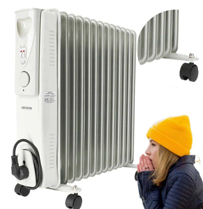 GRZEJNIK ELEKTRYCZNY 2500W 13 Żeberek ciepło które otula twój dom