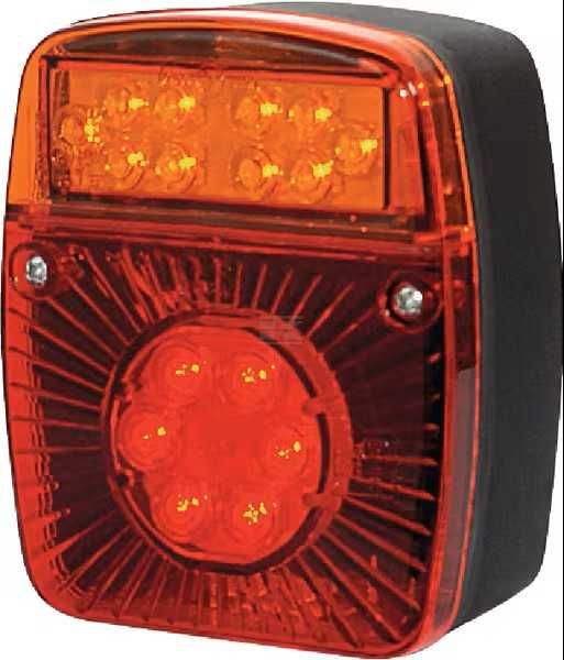 Lampa tylna zespolona LED, kwadratowa, 12/24V Kramp