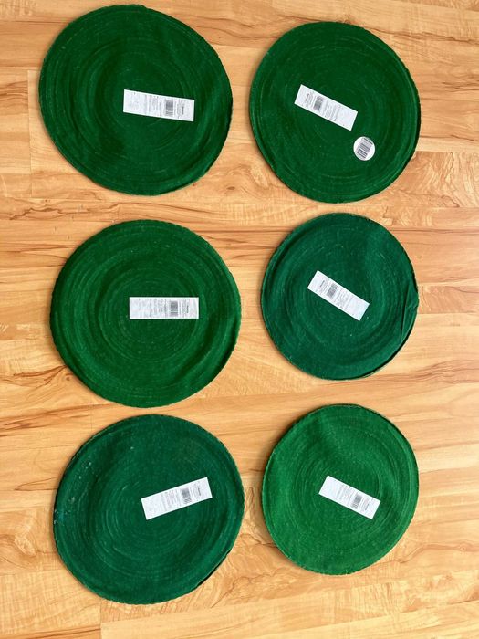 Podkładki dekoracyjne -komplet 6 szt. butelkowa zieleń Home&You