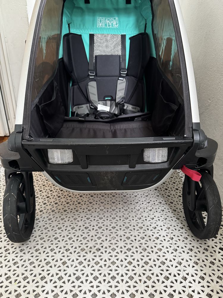 Przyczepka Thule Lite 1 zestaw z kolem do biegania, hamakiem i wkladką
