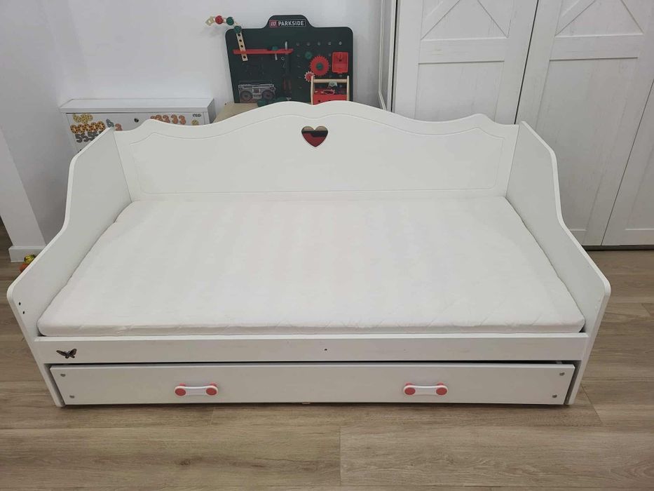 Łóżko dziecięce Lilia białe 160x80