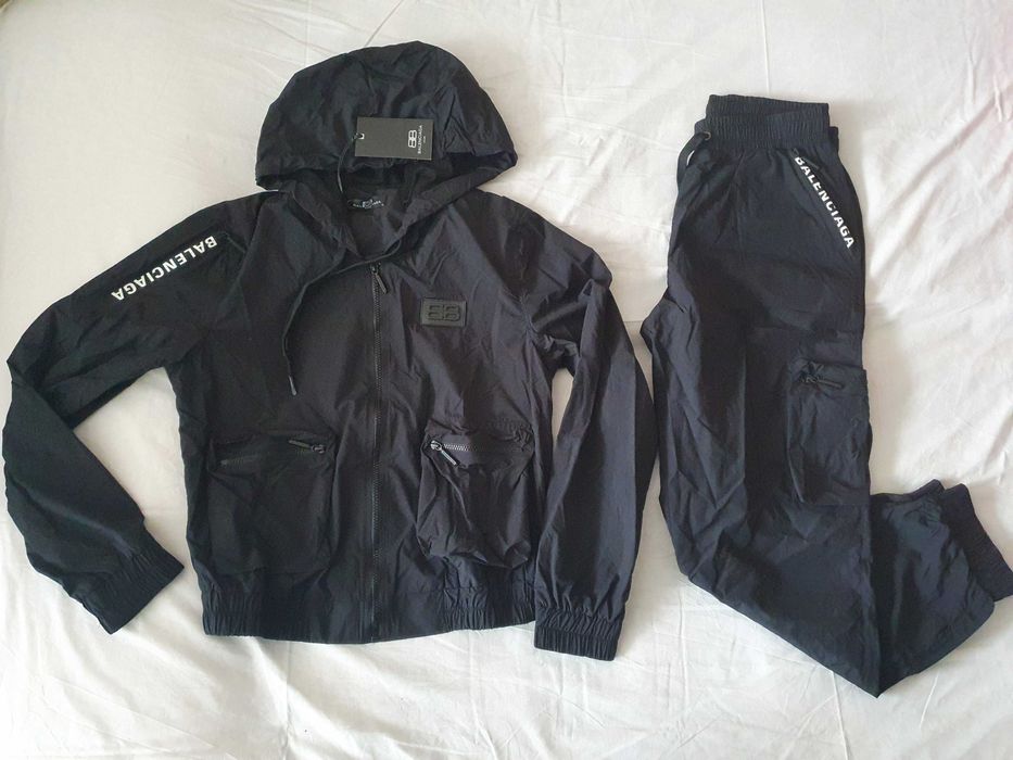 NOWY dres Balenciaga 40 L kurtka bluza rozpinana BB spodnie bojówki