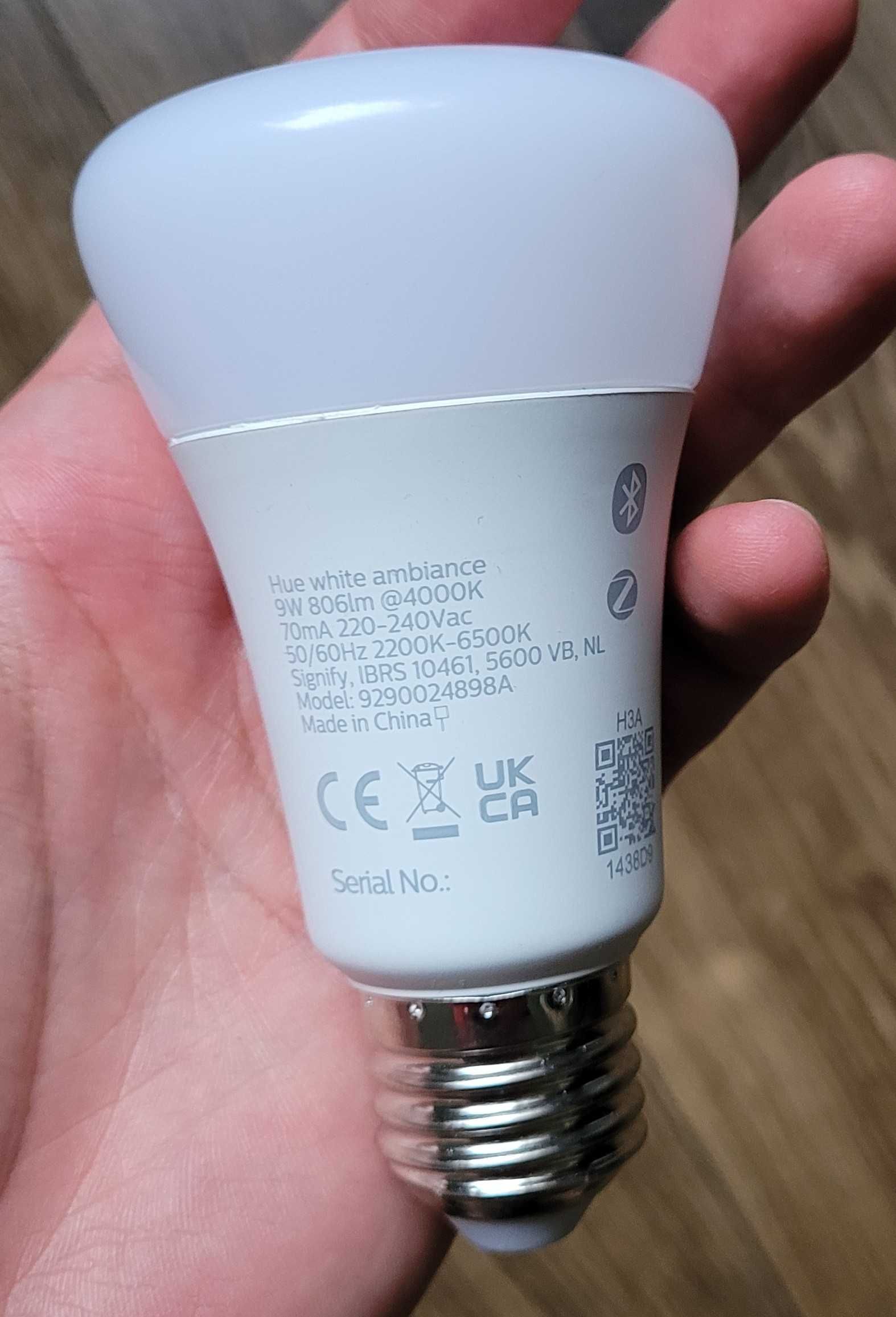 żarówka Philips Hue 800 White ambiance E27 806lm 9W nieużywana