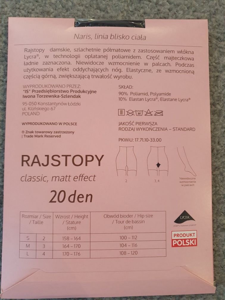 Rajstopy 20den "2"