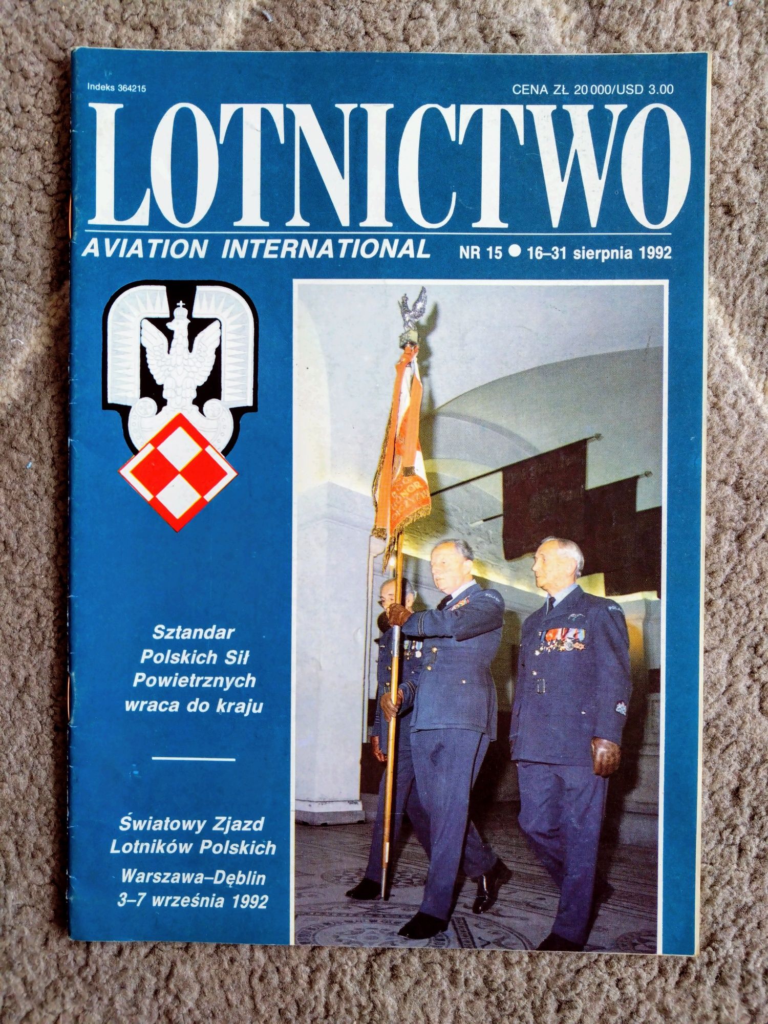 Czasopismo Lotnictwo - 1992 rok