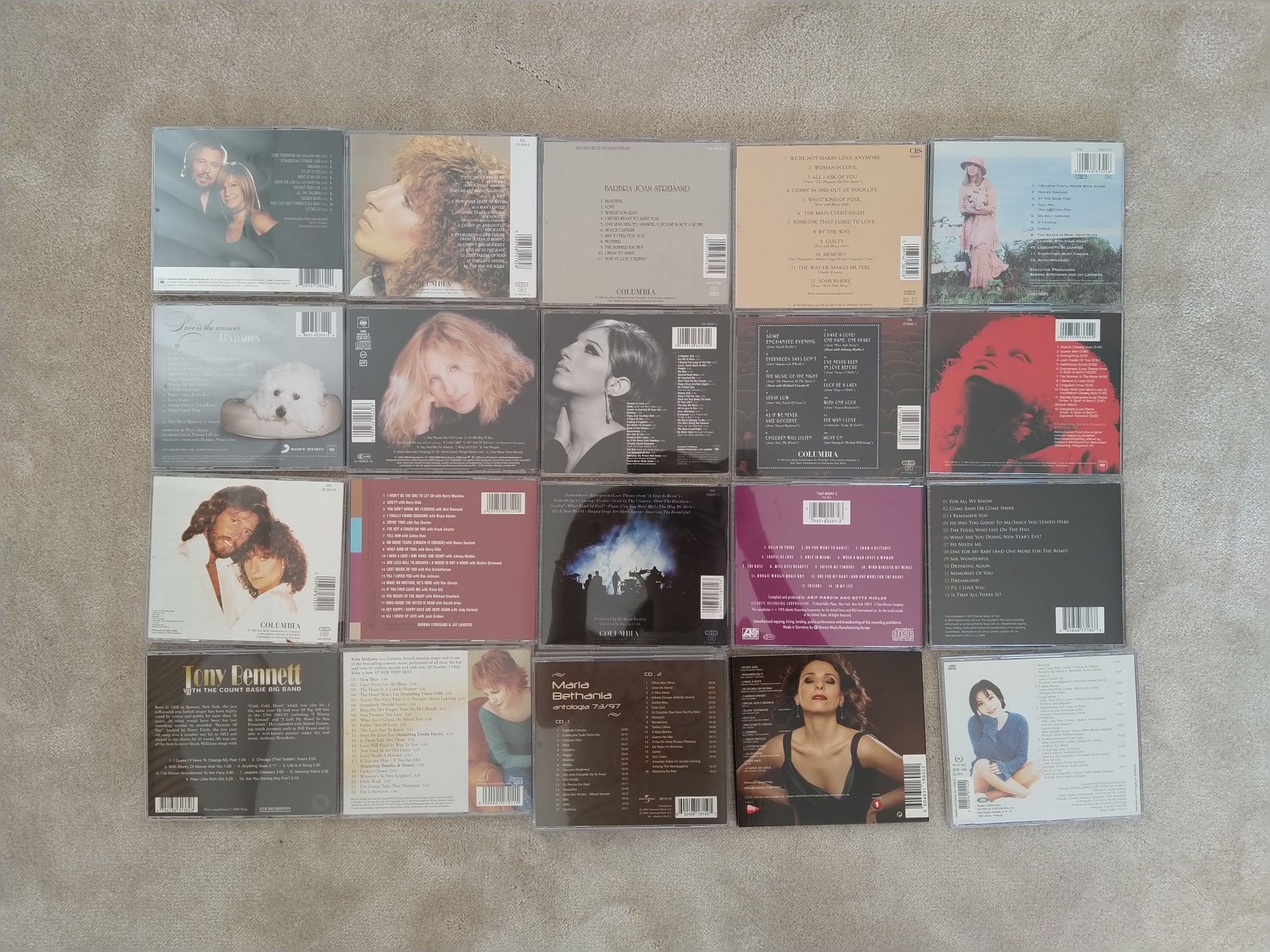 CDs música (Barbra Streisand e outros)