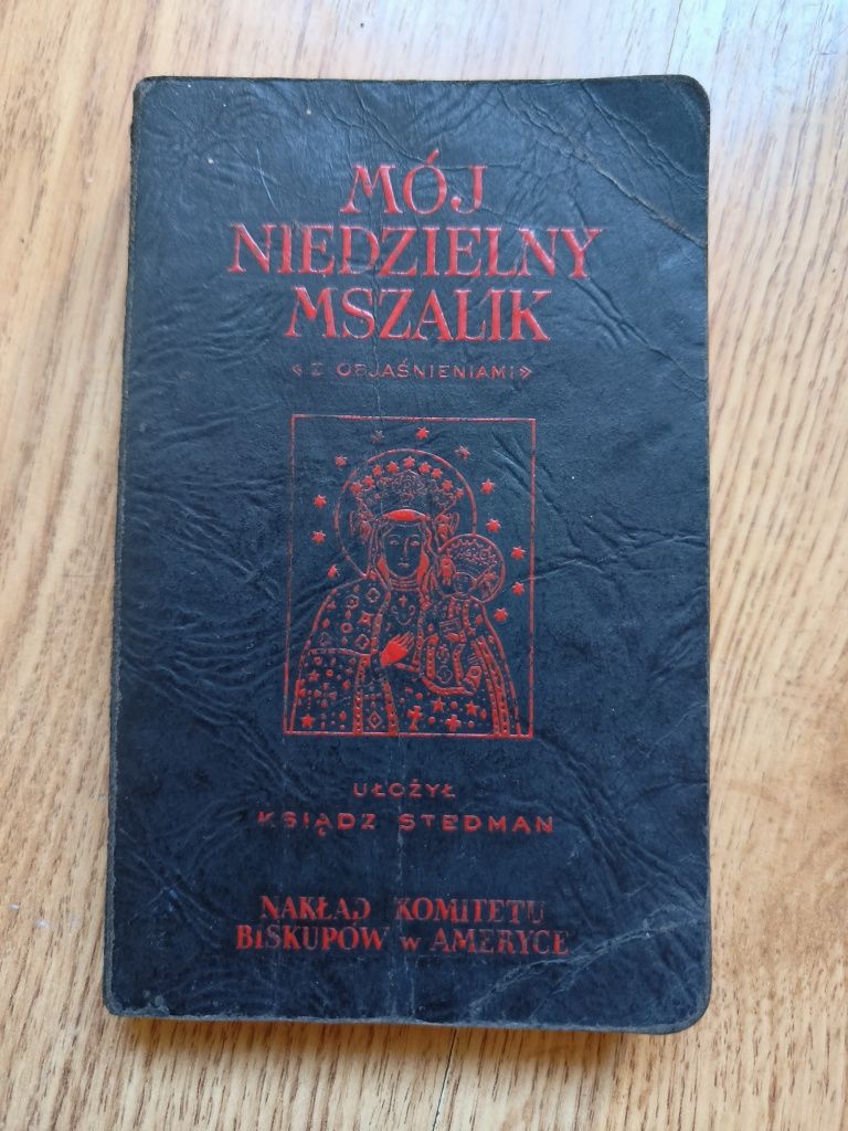 Mój Niedzielny Mszalik Ułożył Ksiądz STEDMAN Vintage Art Deco 1940r