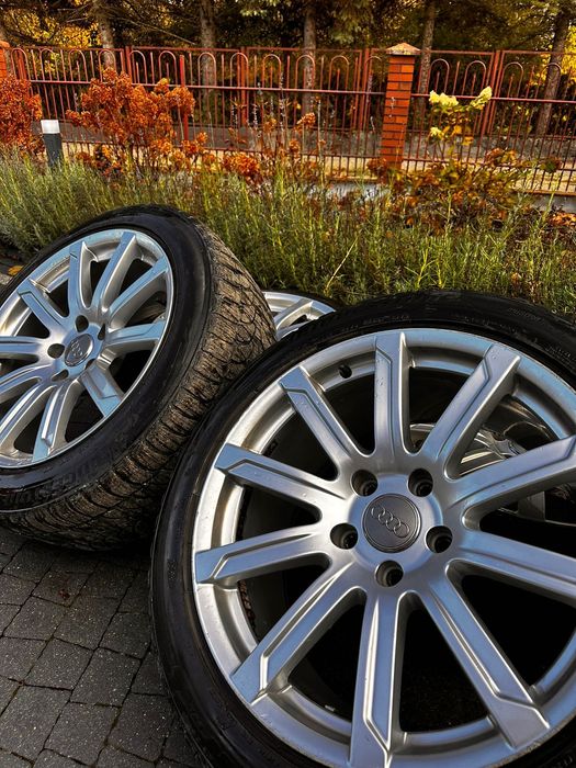 Oryginalne felgi Audi 20” + opony Bridgestone – używane