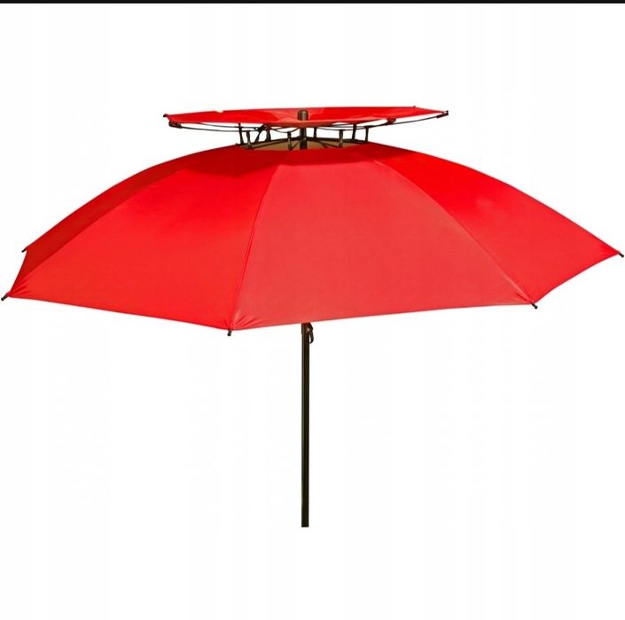 Parasol WINDPROFI czerwony wł. szkl. 200cm