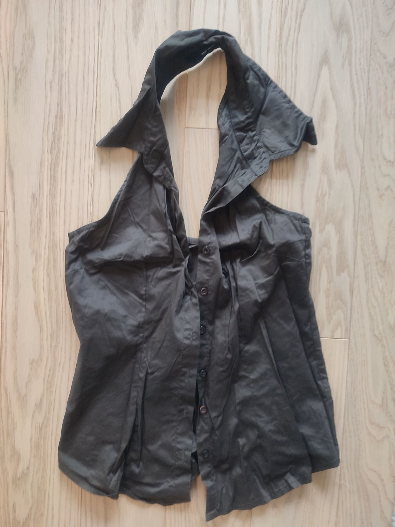 Koszulowa bluzka, odkryte plecy, Vero moda, L