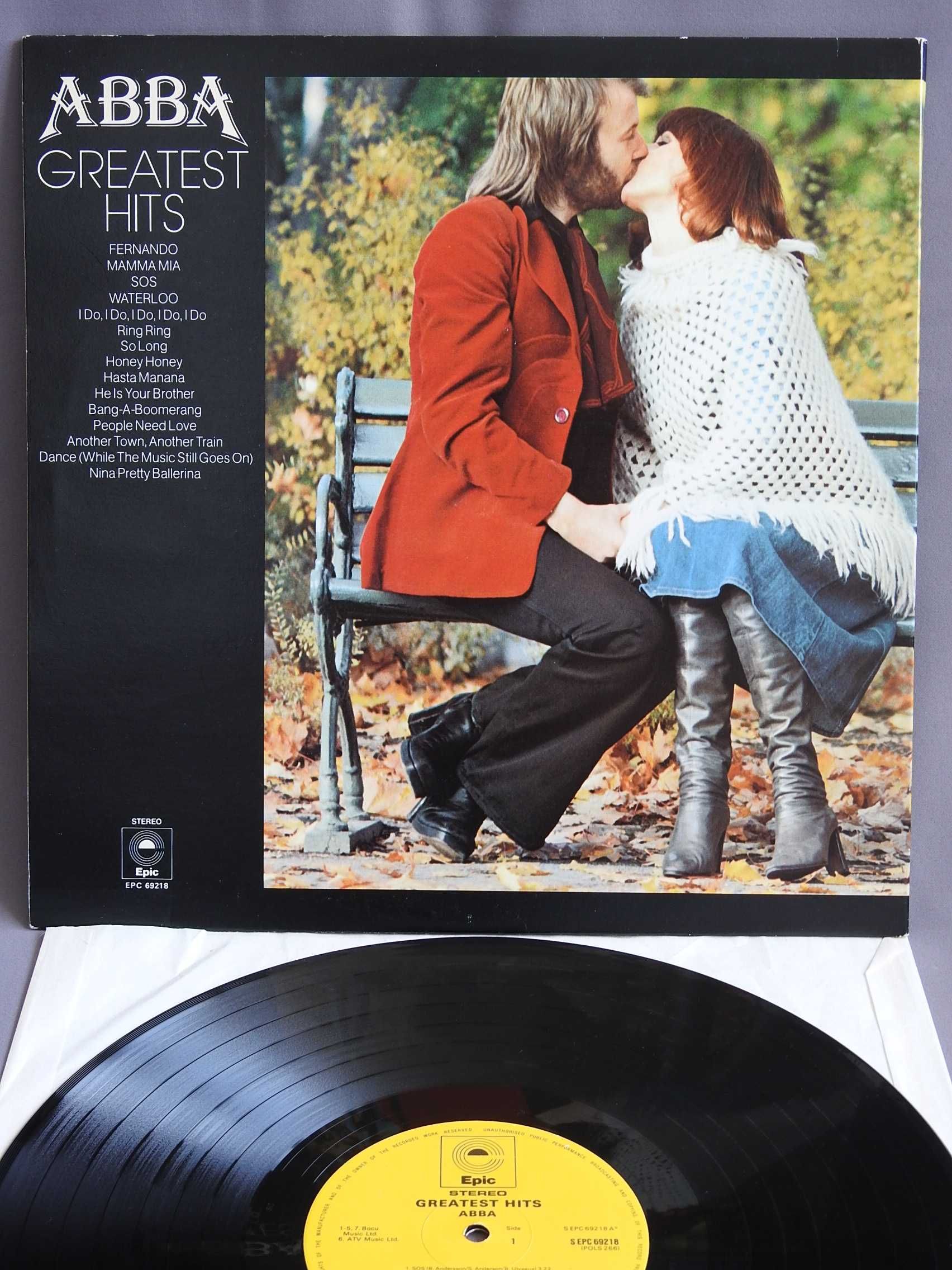 ABBA ‎Greatest Hits LP 1976 UK Epic пластинка Британия NM 1press ориги