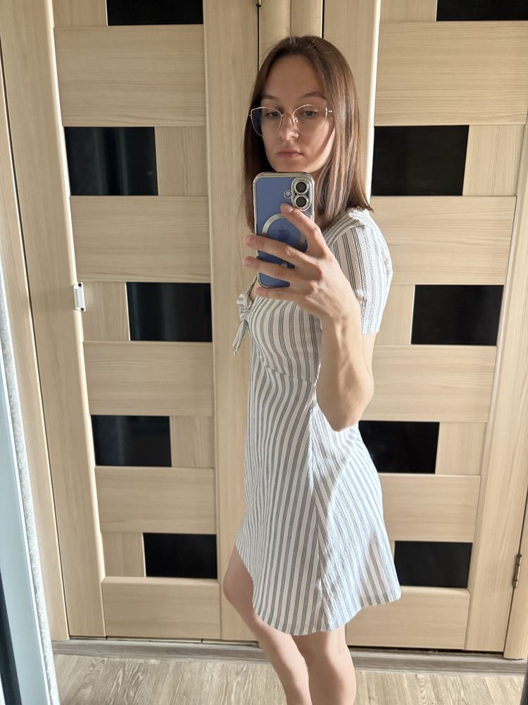 Літня сукня ZARA в смужку, S