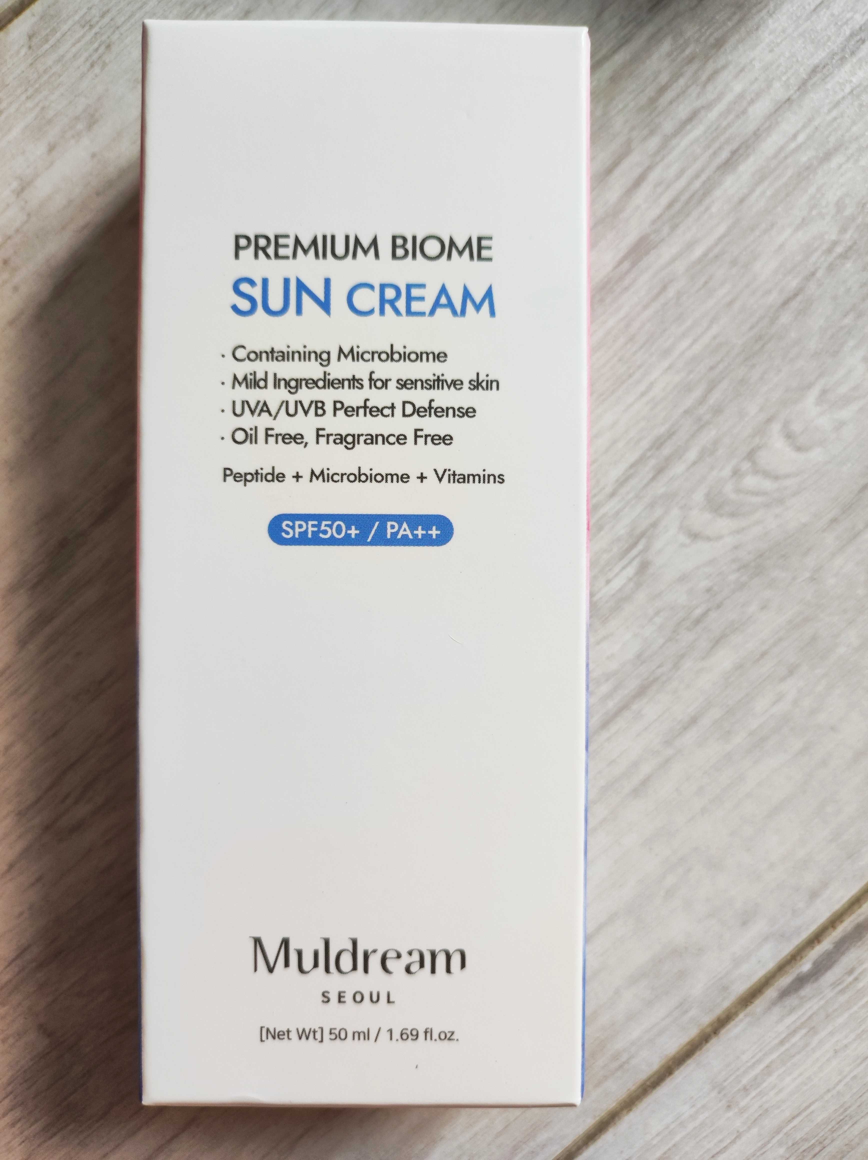 Muldream Premium Biome Koreański krem do twarzy z SPF50+/PA++