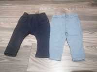 Spodnie h&m i Denim jeansy niemowlęce eleganckie 68
