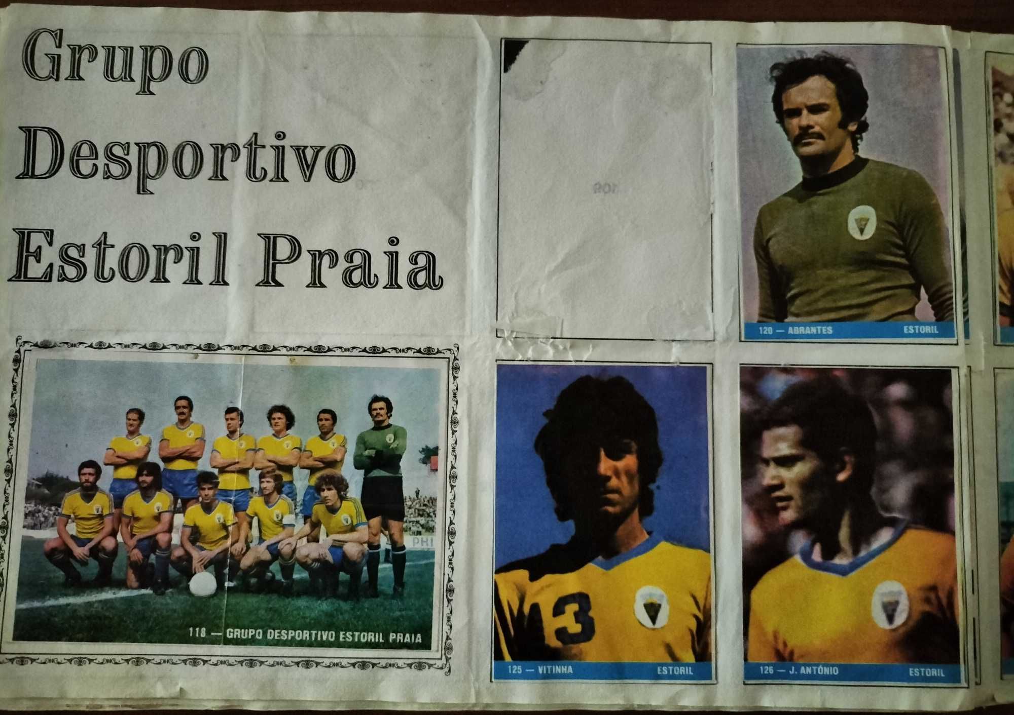 Caderneta incompleta Futebol 79/80