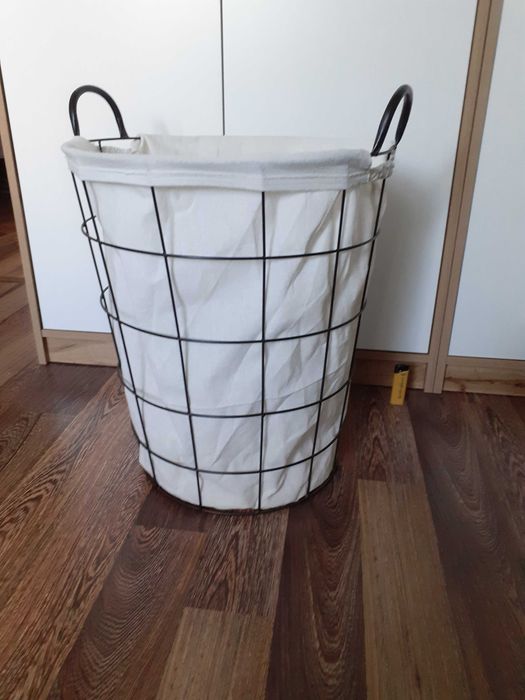 Kosz metalowy szafka łazienkowa ikea regał pojemnik na pranie bieliznę