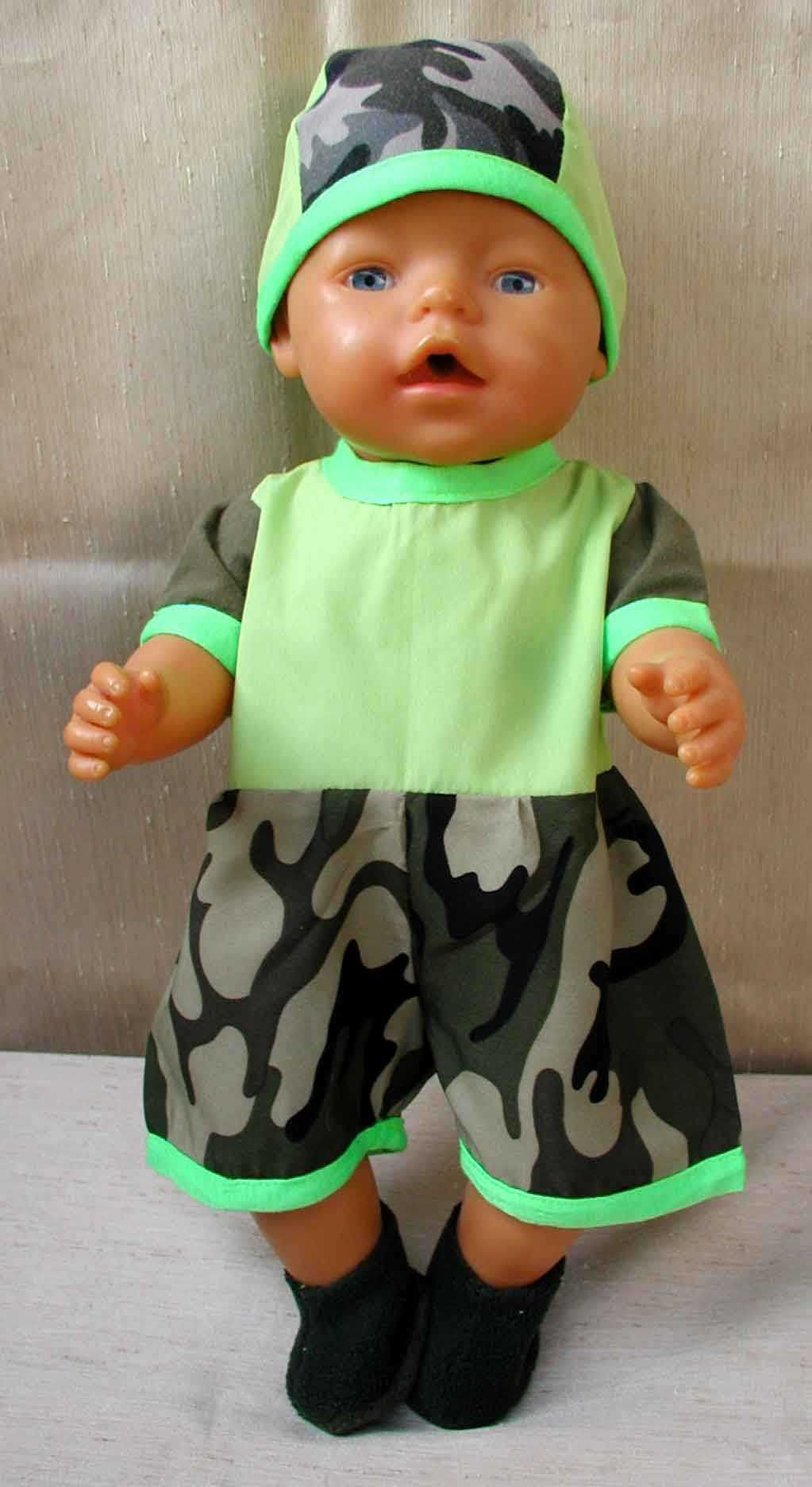 ubranka dla lalki niemowlaka dł. 43 cm zestaw 15 elementów