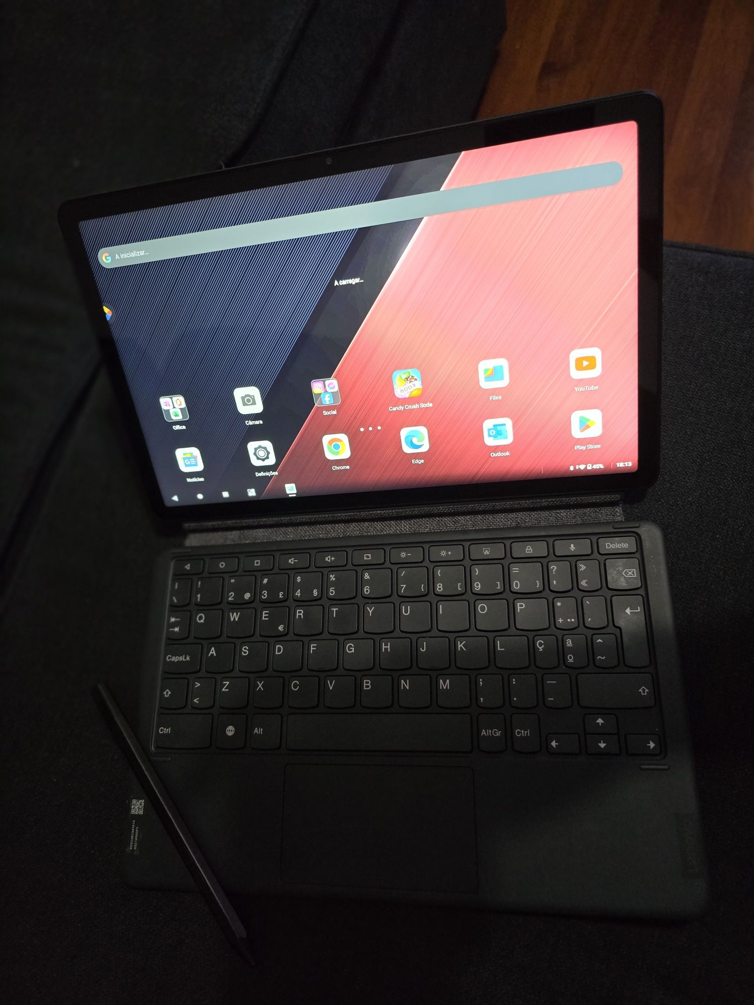 Vendo Lenovo P11, capa original lenovo com teclado, lenovo pen e bolsa