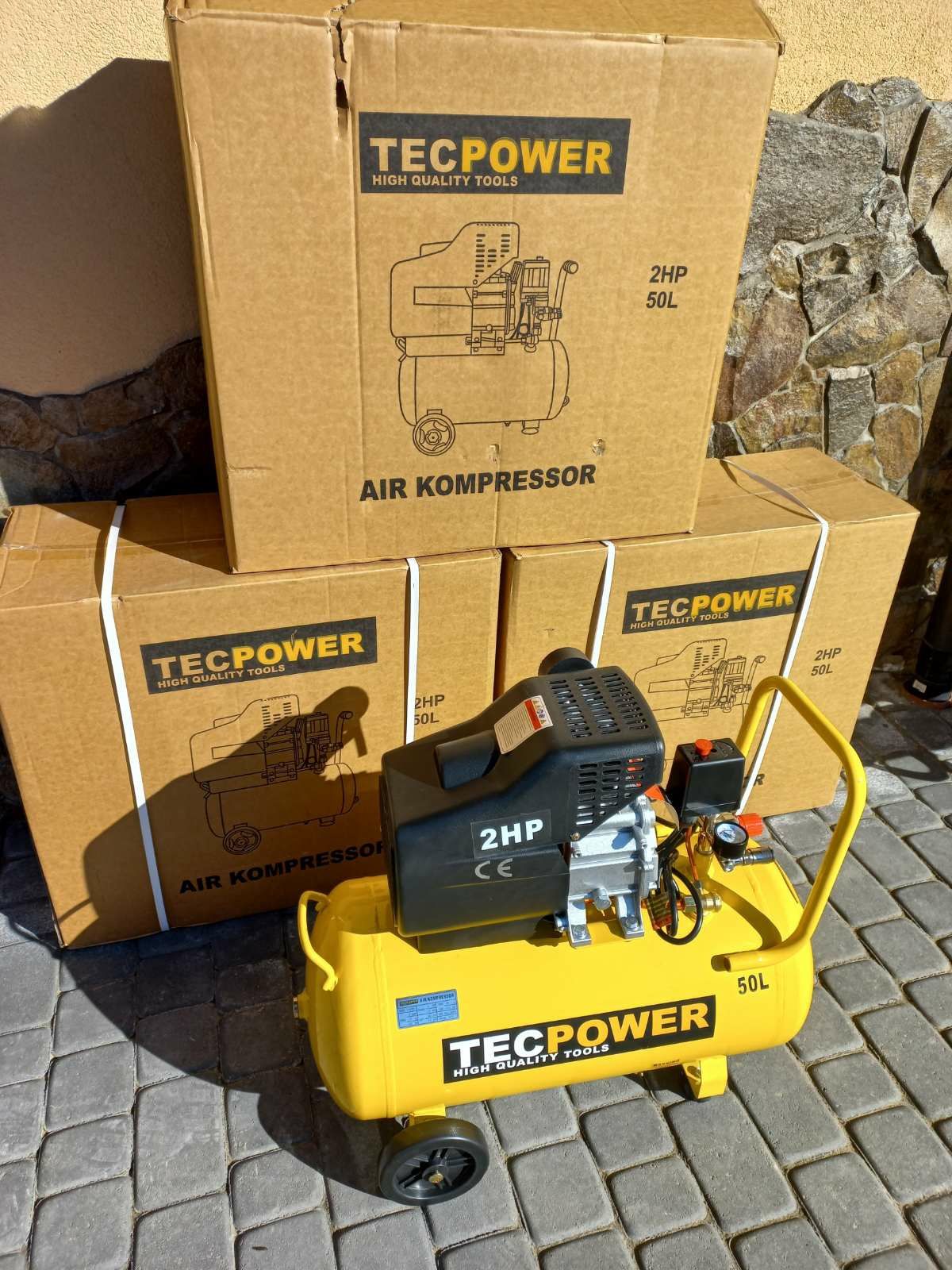 Компресор 50л Tecpower компресор Німеччина