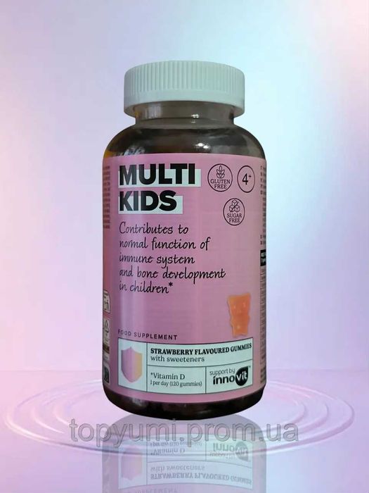 Комплекс вітамінів для дітей Innovit Multi kids без цукру, без глютену