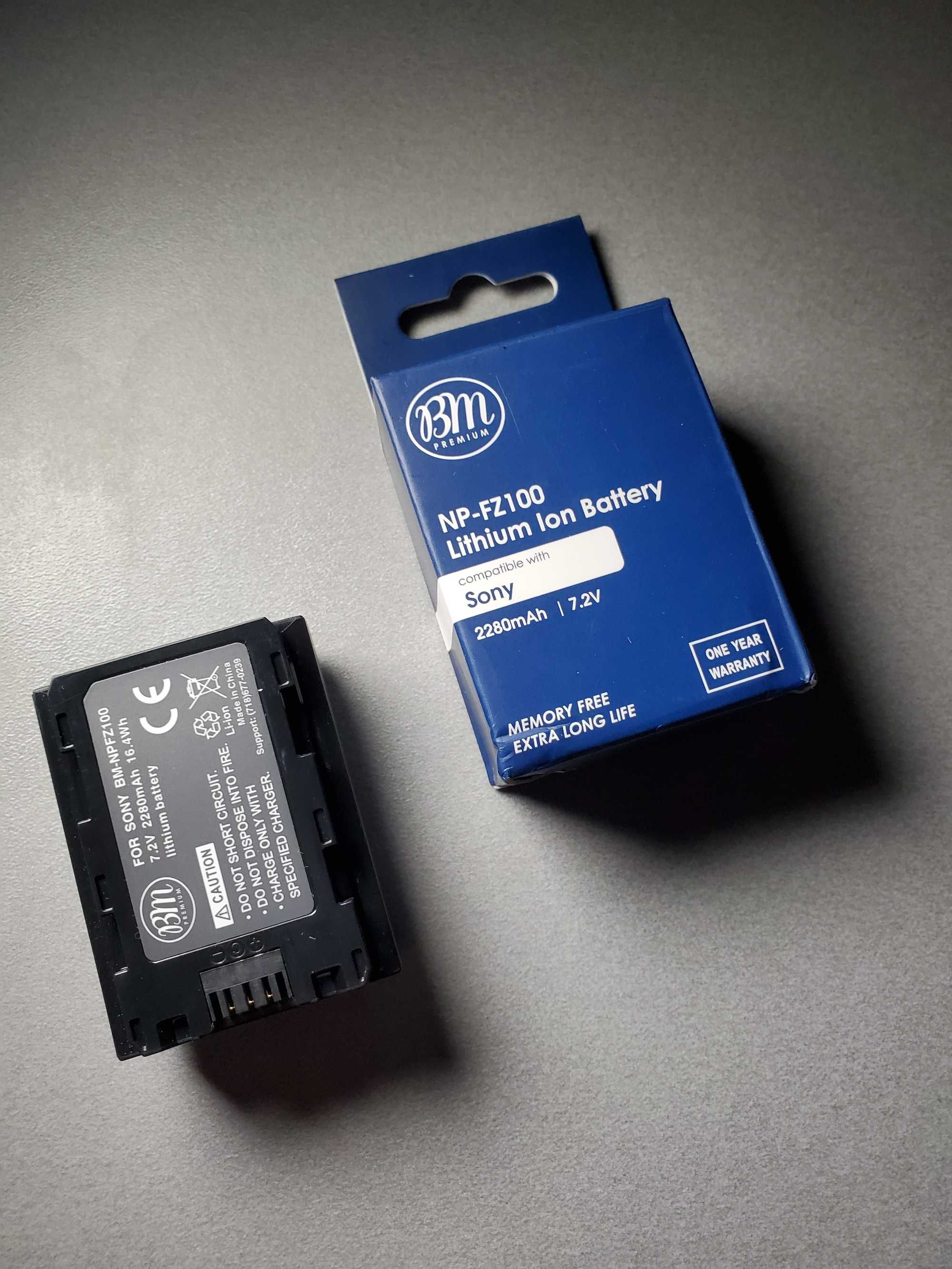 Акумулятори Li-ion BM Premium Sony NP-FZ100, 2280mAh