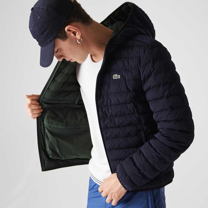 Фірмова чоловіча, коротка, водовідштовхувальна куртка Lacoste, 48р. L