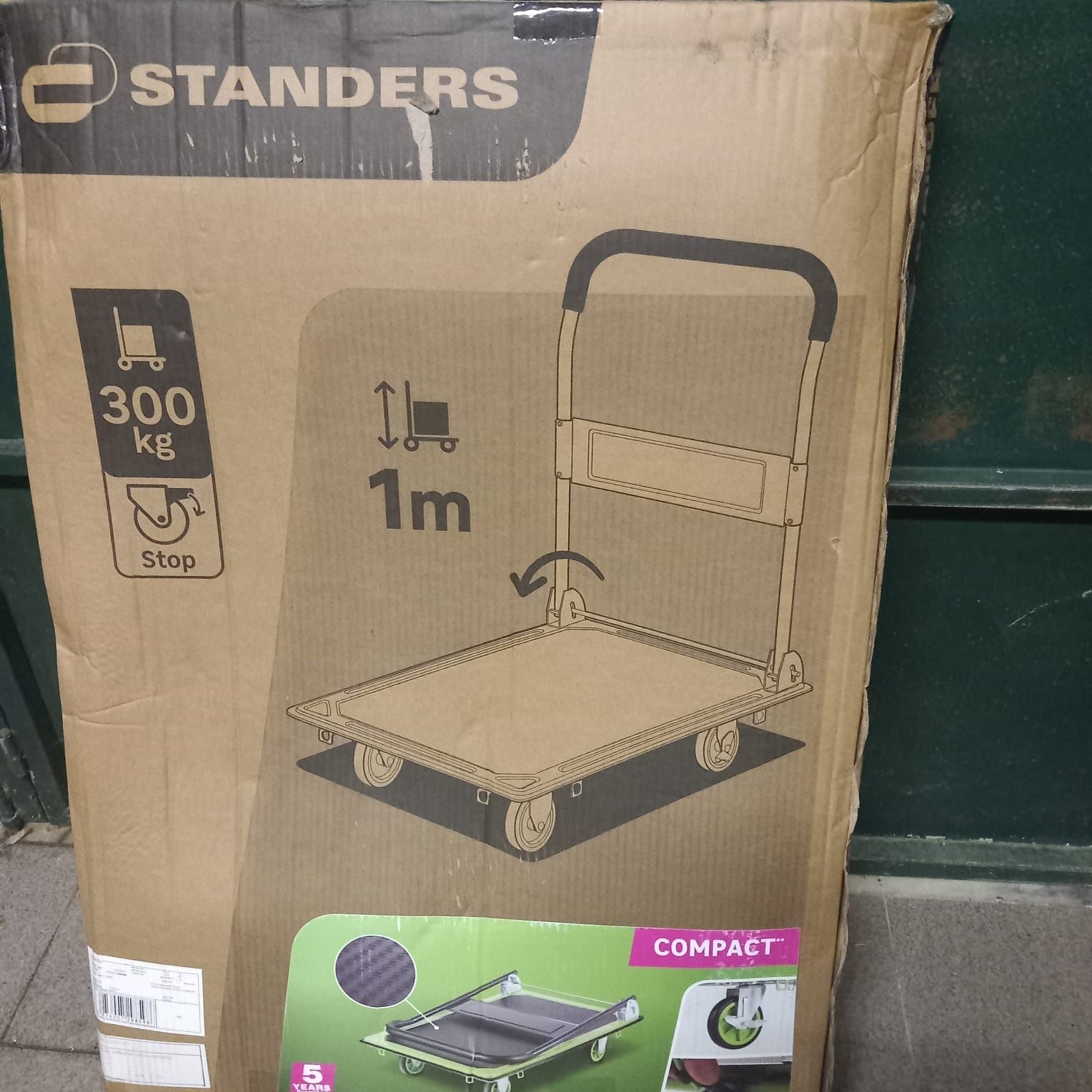 Carro transporte plataforma STANDERS DOBR 300KG