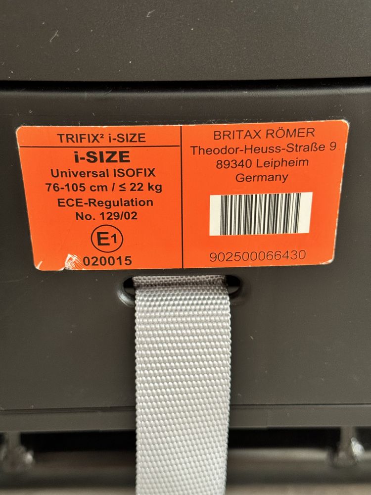 Автокрісло Britax Römer TRIFIX2 i-SIZE (Storm Grey)