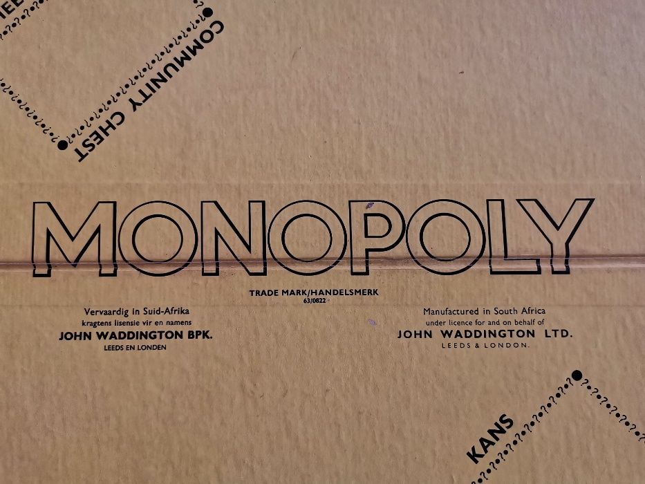 Monopoly da Áfica do Sul dos anos 70