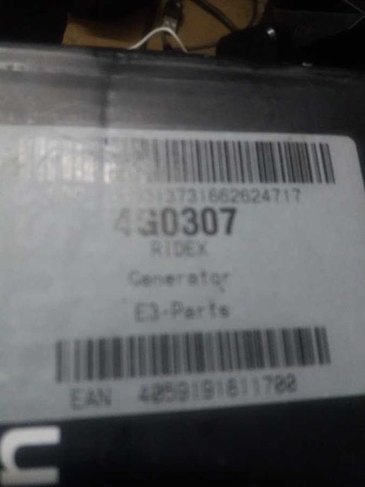 Alternador- NOVO- Ridex - 4G0307-Para Seat, Skoda e Audi