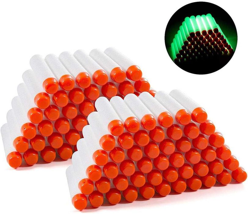 30шт. патрони для NERF, що світяться в темряві пульки стріли для Нерф
