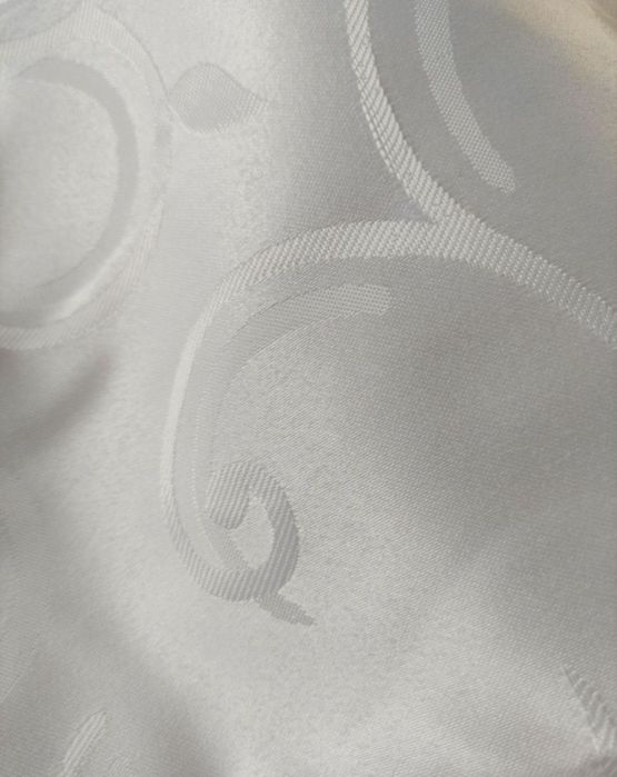 OBRUSY plamoodporne BIAŁE - koło 150 cm 2 szt.