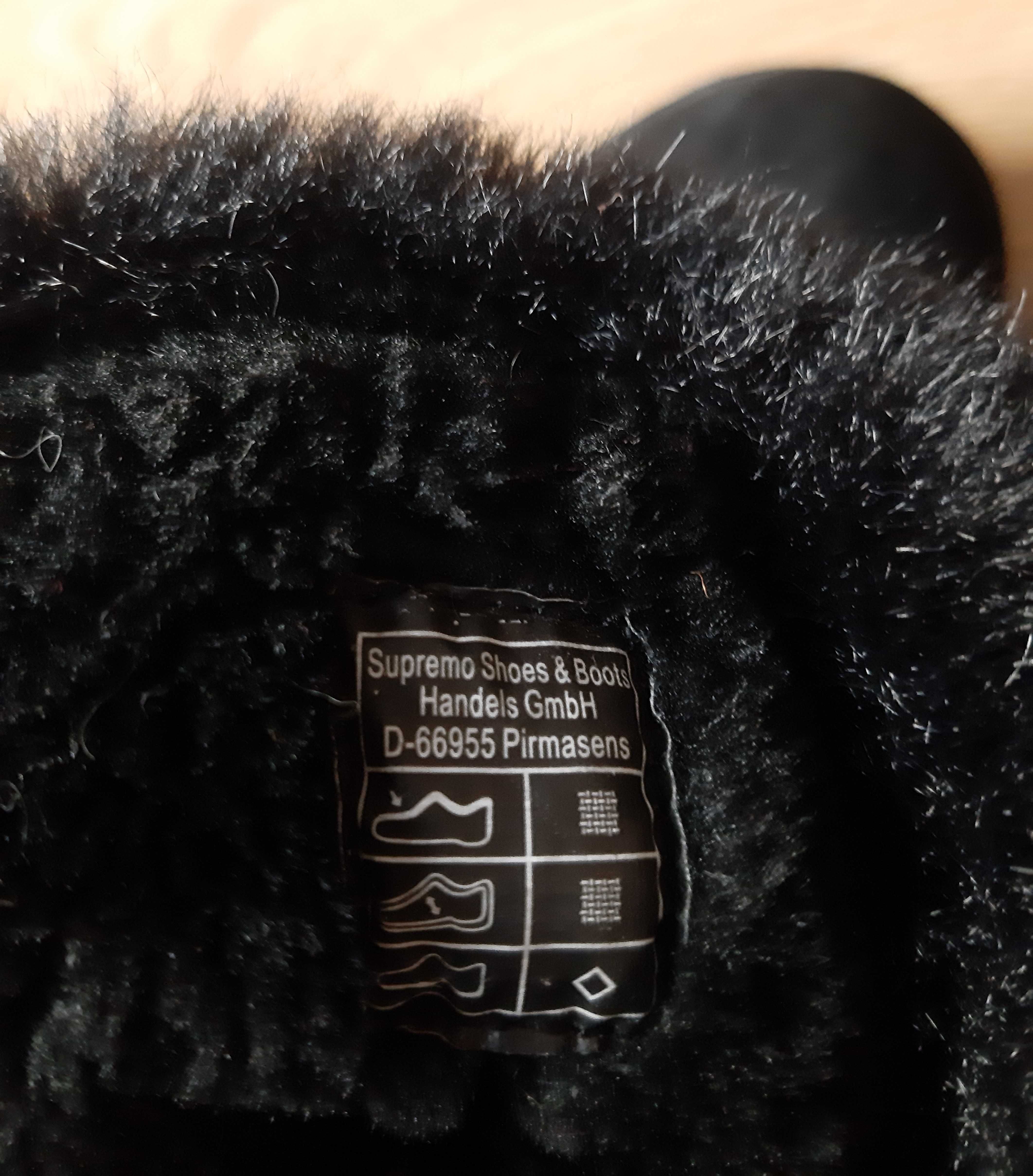 buty na jesień zimę z czarnym futerkiem