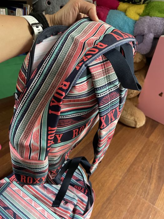 Plecak szkolny dziewczęcy ROXY, kolorowy, nowy
