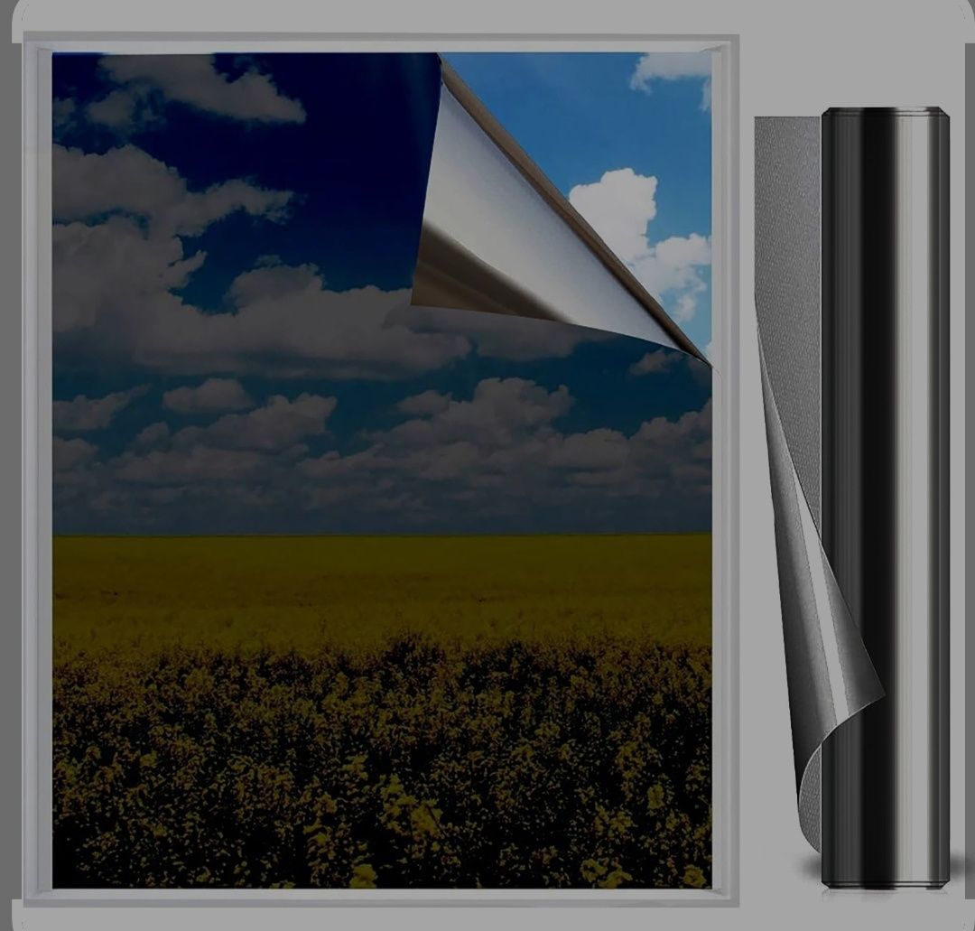 Folia okienna anty-UV, XtraCare Reflective, 90x400cm, czarna