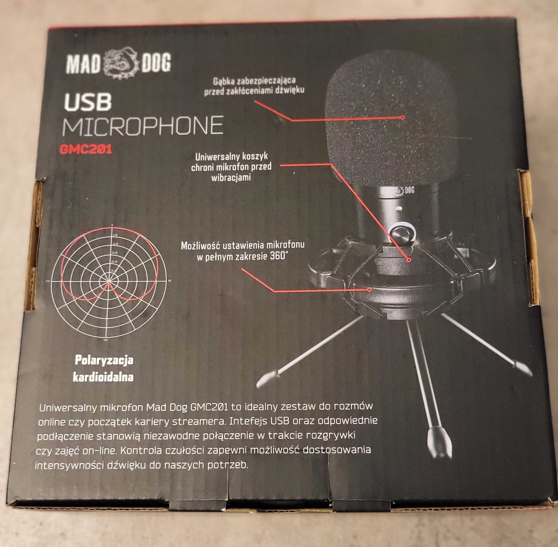 Mikrofon do gier, USB, Mad Dog