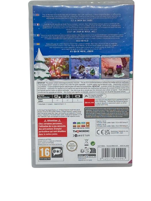 Gra na Nintendo Switch: South Park Snow Day!