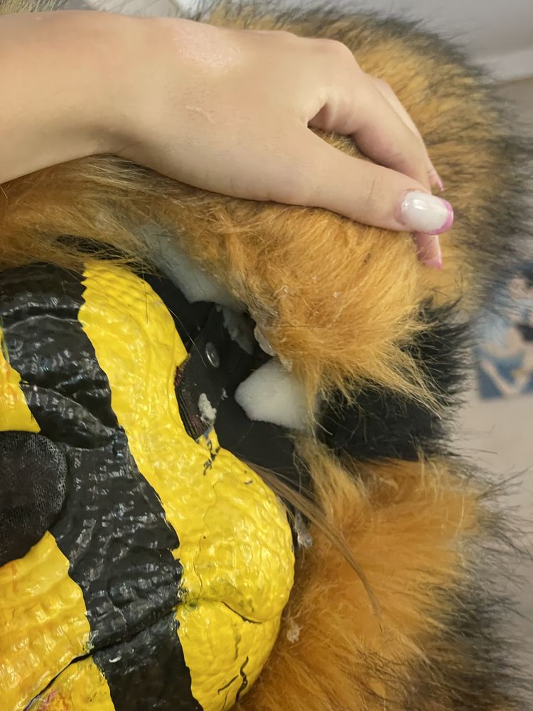 Dino maska furry fursuit mask
