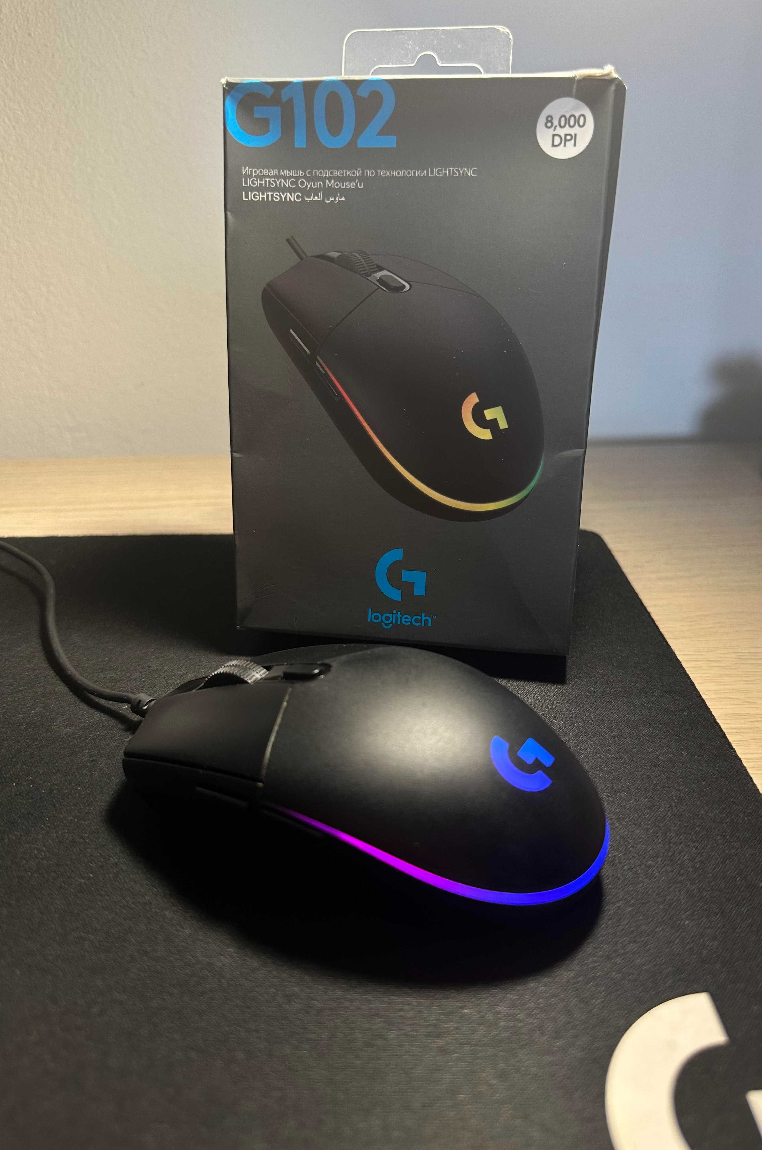 Mysz Logitech G102 Lightsync Gaming Mouse Black