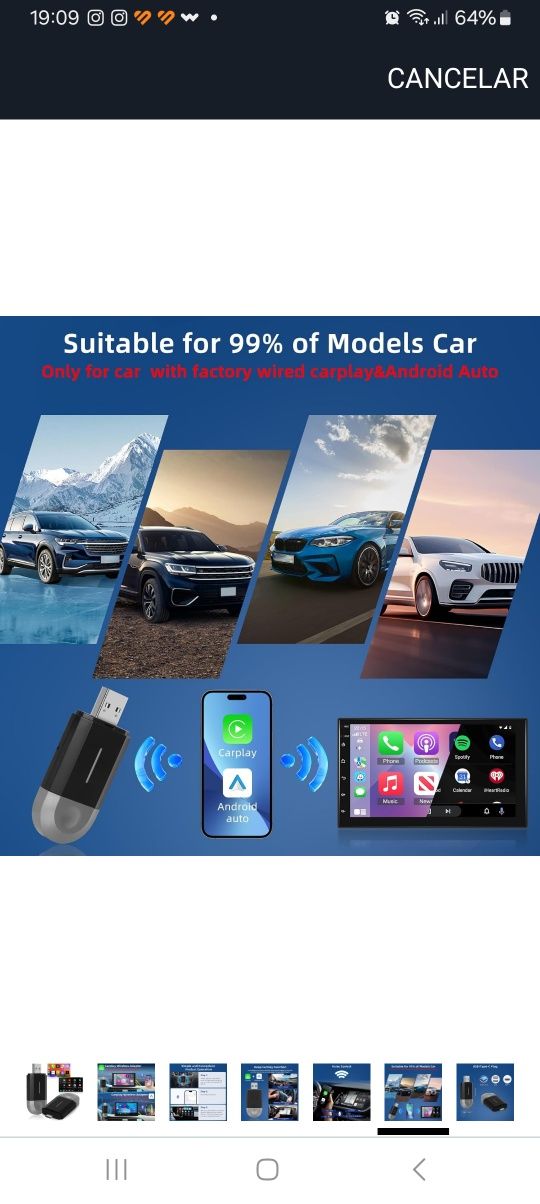 Adaptador Android Auto/CarPlay