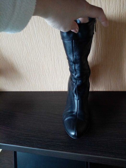 Сапоги, натуральная кожа, демисезон