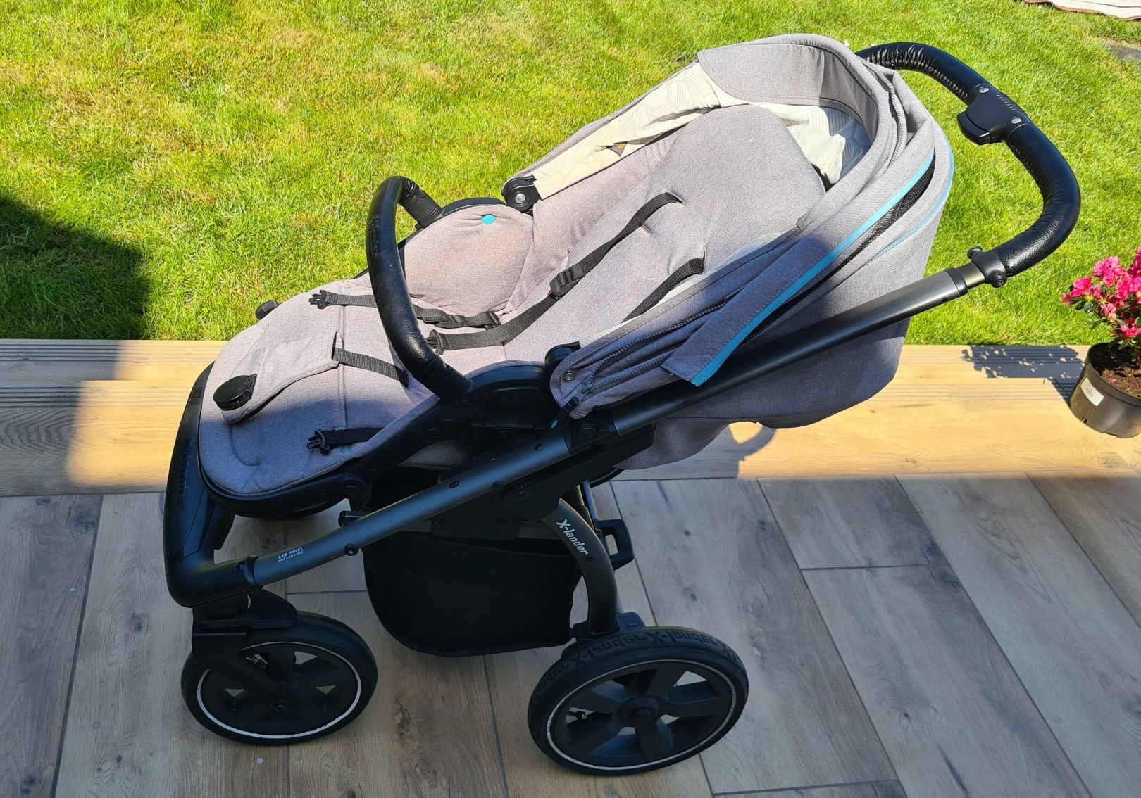 Wózek 2w1 X-lander X-move, zestaw XL azure grey