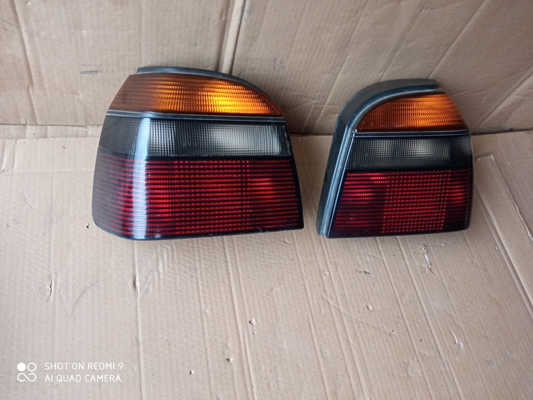 VW Golf 3 lampy tył lewa prawa komplet czarne GTI