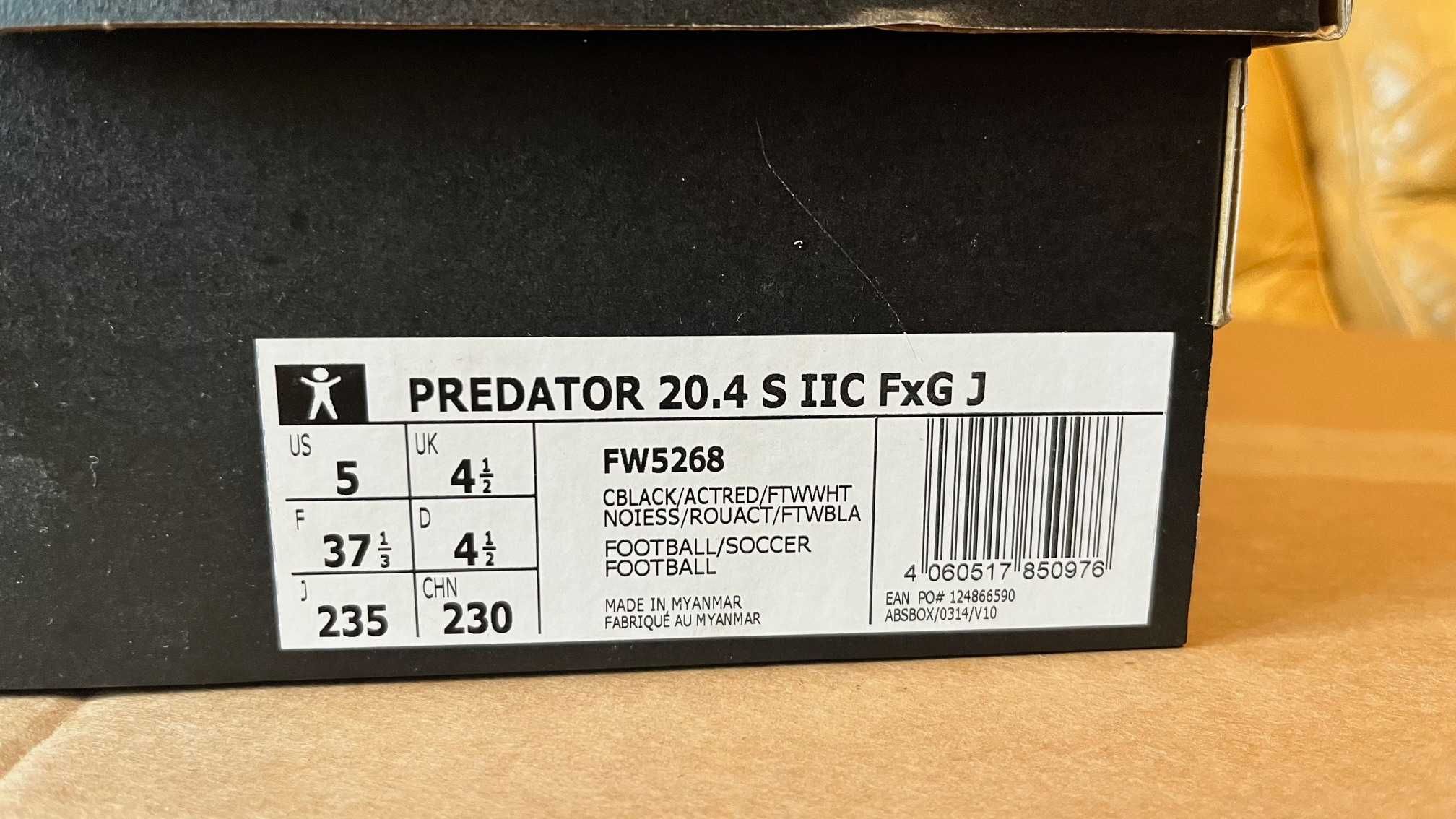 Korki buty piłkarskie Adidas Predator 20.4  jr rozmiar 37,5