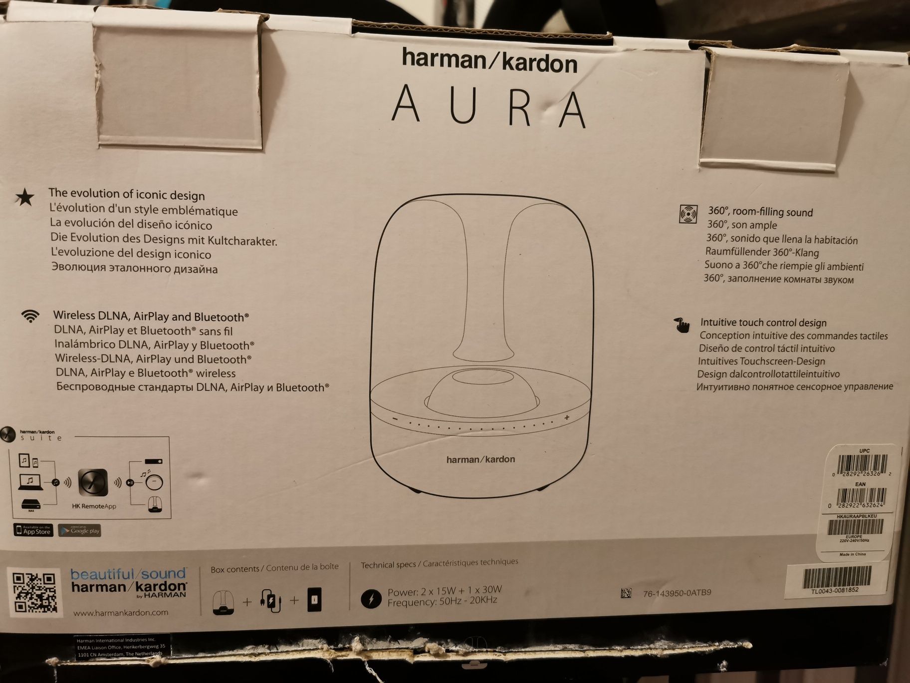Głośnik bezprzewodowy bluetooth wifi Harman Kardon Aura