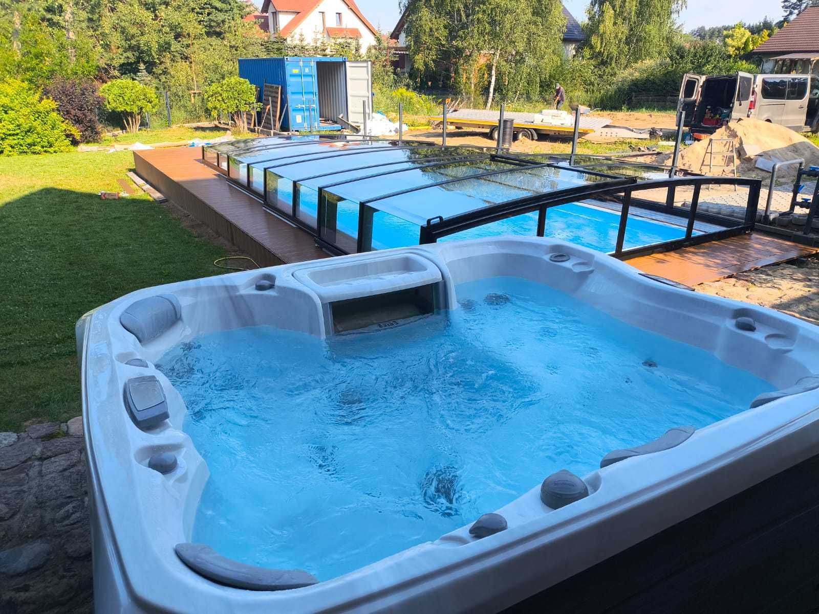 Jacuzzi z hydromasażem wanna ogrodowa luksusowe SPA dla 3,4,5,6 osób