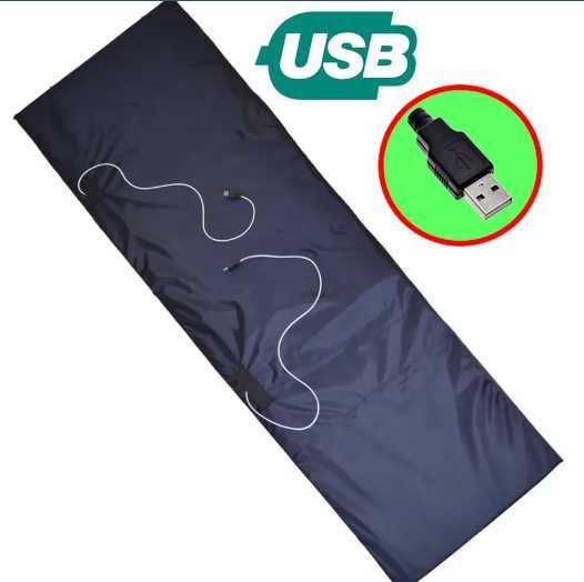 Каремат в спальник.Підігрів от Powerbank 5В 180х50 см(В-во Україна)