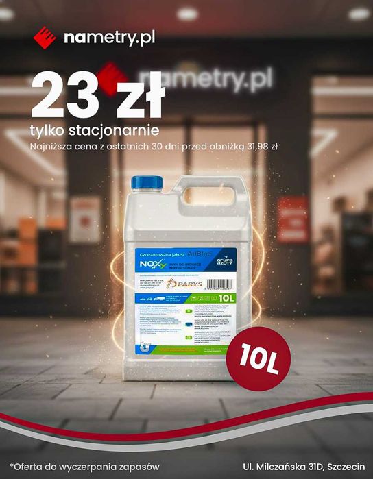 Okazja - płyn Adblue Noxy baniaki 10L - odbiór osobisty Szczecin